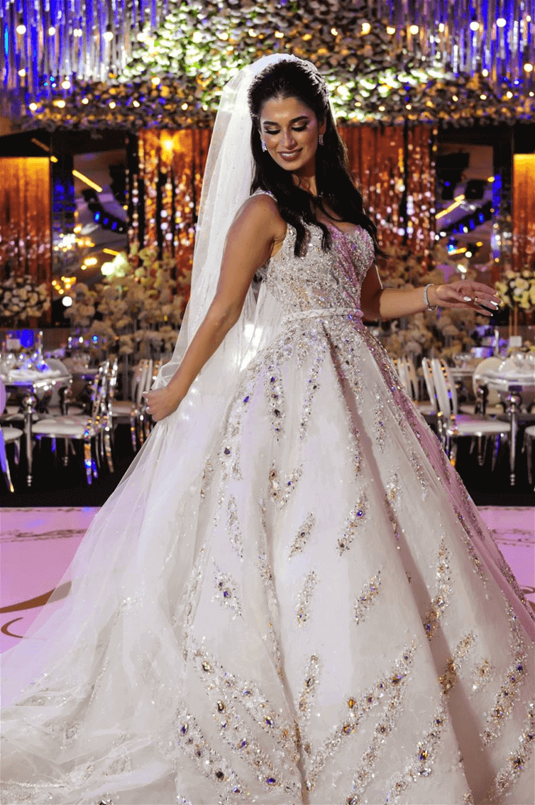 SWAROVSKI SPLASH - SQUARE CUT - PRINCESS CUT (VEIL + JUPON)
